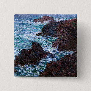Claude Monet - Die Felsen von Belle-Ile, Wilde Küs Button