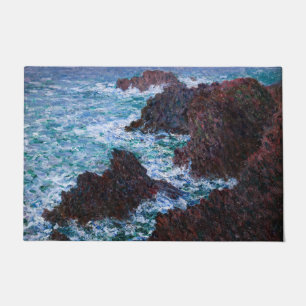 Claude Monet - Die Felsen von Belle-Ile, Wilde Küs Fußmatte