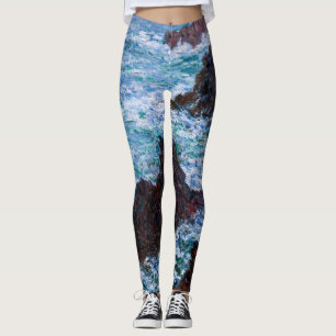 Claude Monet - Die Felsen von Belle-Ile, Wilde Küs Leggings