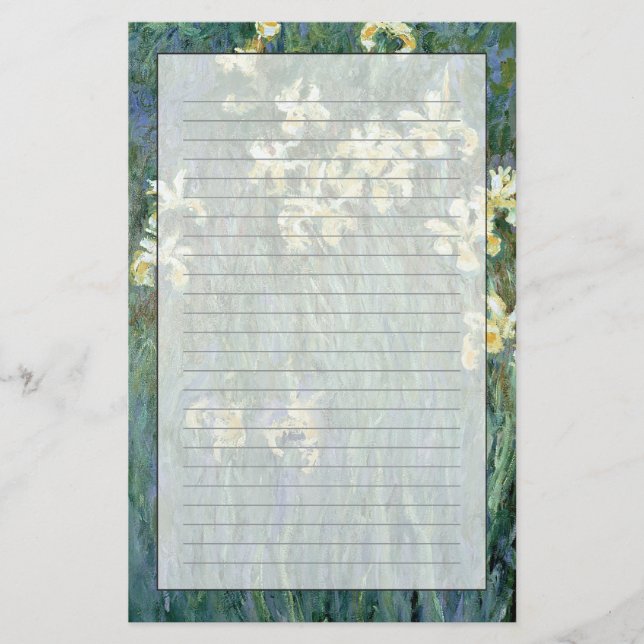 Claude Monet | die gelbe Iris Briefpapier (Vorderseite)