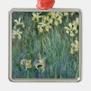 Claude Monet   die gelbe Iris Ornament Aus Metall