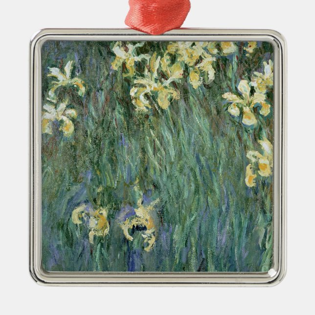 Claude Monet | die gelbe Iris Ornament Aus Metall (Vorne)