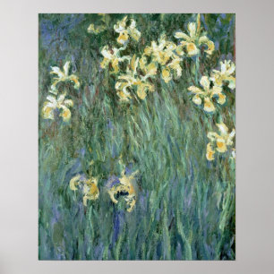 Claude Monet   die gelbe Iris Poster