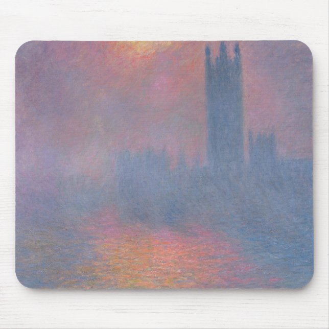 Claude Monet | die Häuser des Parlaments, London Mousepad (Vorne)