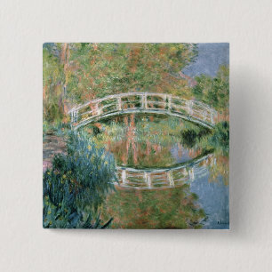 Claude Monet   die japanische Brücke, Giverny Button