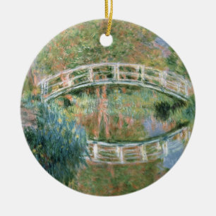Claude Monet die japanische Brücke, Giverny Keramik Ornament