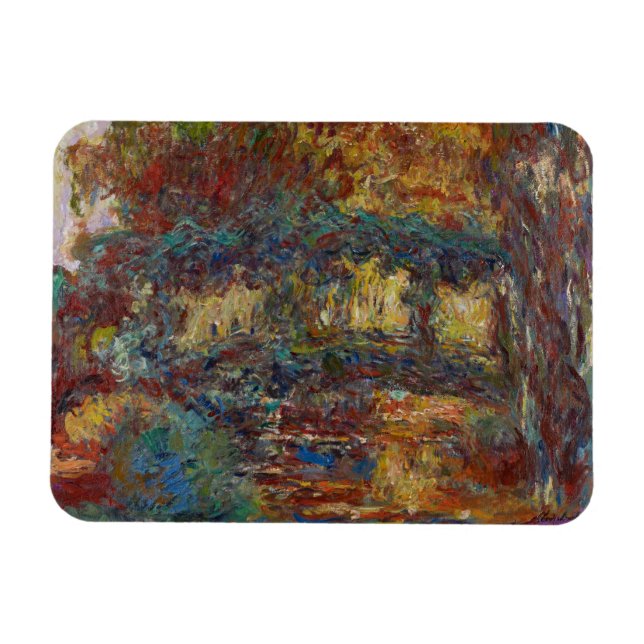 Claude Monet | Die japanische Brücke Magnet (Horizontal)