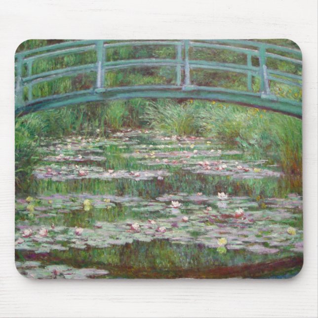 Claude Monet - Die japanische Brücke Mousepad (Vorne)