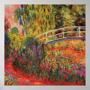 Claude Monet, Die Japanische Brücke, Poster