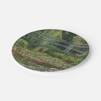 Claude Monet - Die japanische Fußgängerbrücke Pappteller