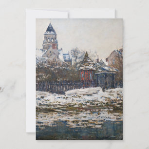 Claude Monet - Die Kirche in Vetheuil Dankeskarte