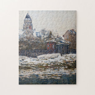 Claude Monet - Die Kirche in Vetheuil Puzzle