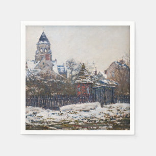 Claude Monet - Die Kirche in Vetheuil Serviette