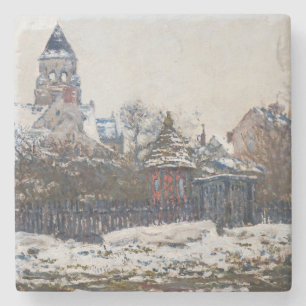 Claude Monet - Die Kirche in Vetheuil Steinuntersetzer