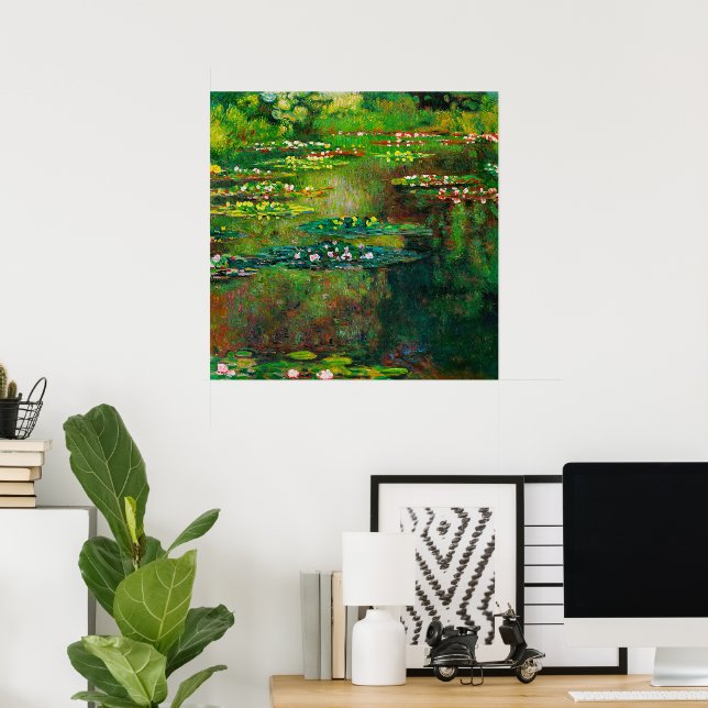 Claude Monet Die Lilies Poster (Heimbüro)