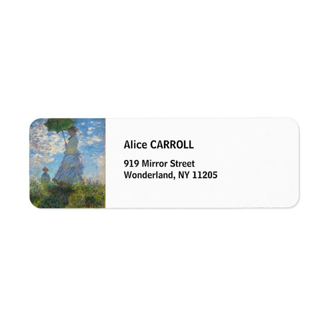 Claude Monet - Die Promenade, Frau mit Sonnenschir (Vorne)