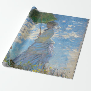 Claude Monet - Die Promenade, Frau mit Sonnenschir Geschenkpapier