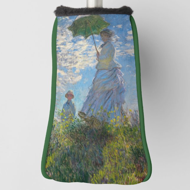 Claude Monet - Die Promenade, Frau mit Sonnenschir Golf Headcover (Rotieren 90)