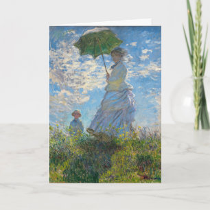 Claude Monet - Die Promenade, Frau mit Sonnenschir Karte