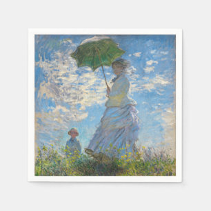 Claude Monet - Die Promenade, Frau mit Sonnenschir Serviette