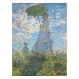 Claude Monet - Die Promenade, Frau mit Sonnenschir Tischdecke