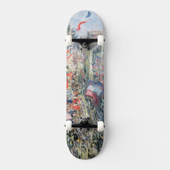 Claude Monet | die Rue Montorgueil, Paris Skateboard (Vorderseite)