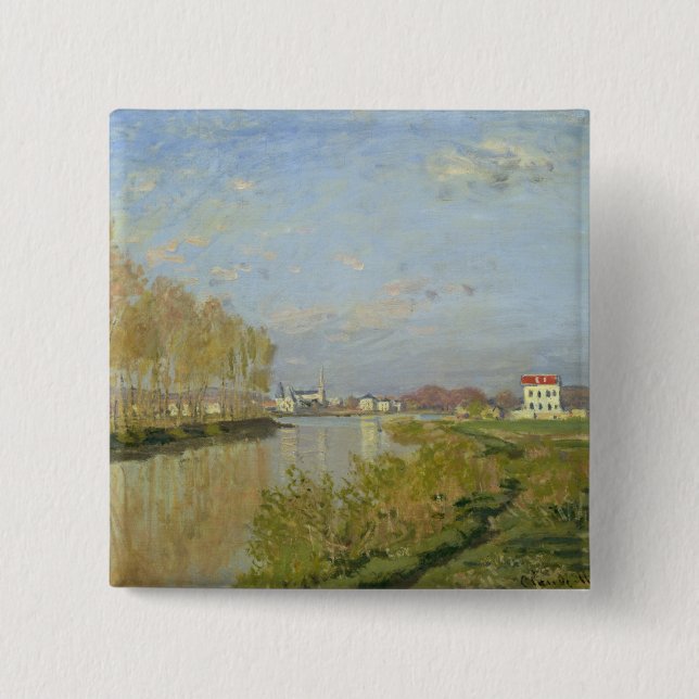 Claude Monet | die Seine in Argenteuil, 1873 Button (Vorderseite)