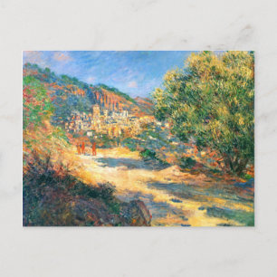 Claude Monet: Die Straße nach Monte Carlo Postkarte