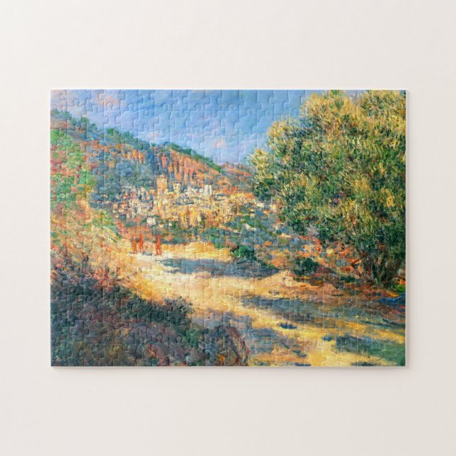 Claude Monet: Die Straße nach Monte Carlo Puzzle (Horizontal)