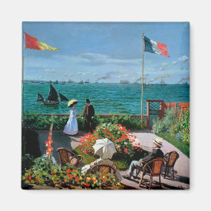 Claude Monet   die Terrasse bei Sainte-Adresse, Magnet