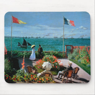 Claude Monet   die Terrasse bei Sainte-Adresse, Mousepad