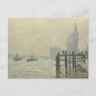 Claude Monet - Die Themse in Westminster Postkarte