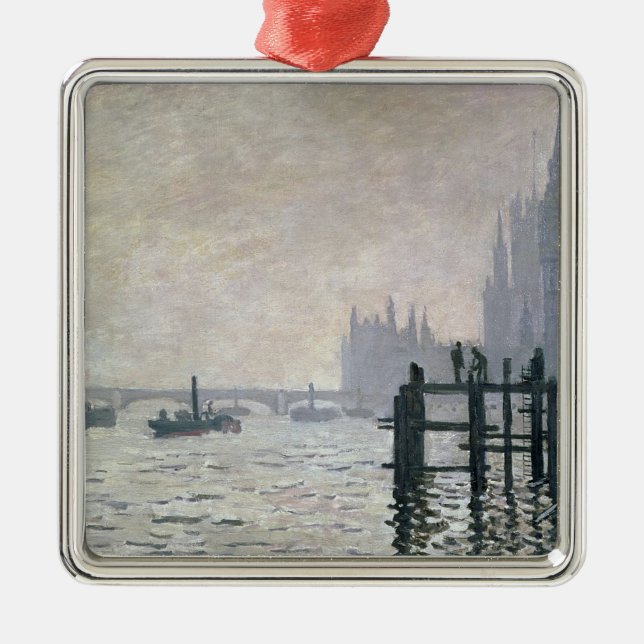 Claude Monet | die Themse unter Westminster Ornament Aus Metall (Vorne)