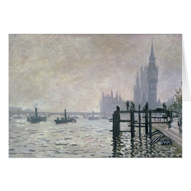 Claude Monet | Die Themse unterhalb von Westminste (Vorderseite (Horizontal))