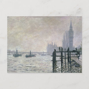 Claude Monet   Die Themse unterhalb von Westminste Postkarte