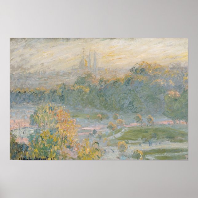 Claude Monet | Die Tuilerien 1875 Poster (Vorne)