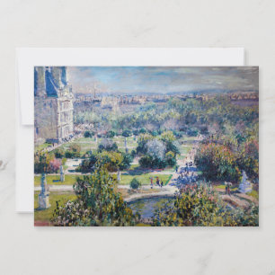 Claude Monet - Die Tuilerien-Gärten Dankeskarte