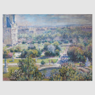 Claude Monet - Die Tuilerien-Gärten Seidenpapier