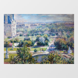 Claude Monet - Die Tuileries Gärten Fensteraufkleber