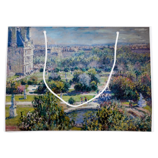 Claude Monet - Die Tuileries Gärten Große Geschenktüte (Vorderseite)