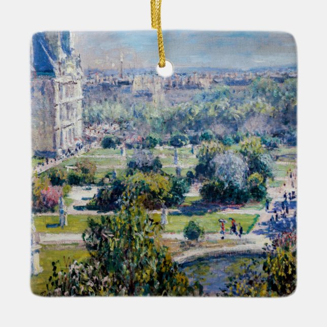Claude Monet - Die Tuileries Gärten Keramikornament (Vorderseite)