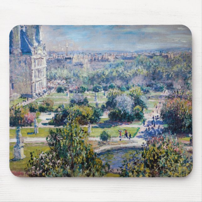 Claude Monet - Die Tuileries Gärten Mousepad (Vorne)