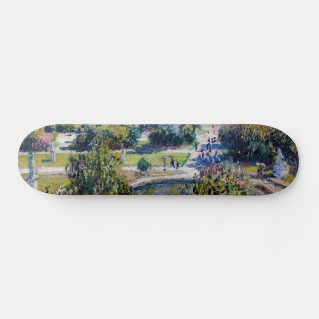Claude Monet - Die Tuileries Gärten Skateboard (Horizontal)