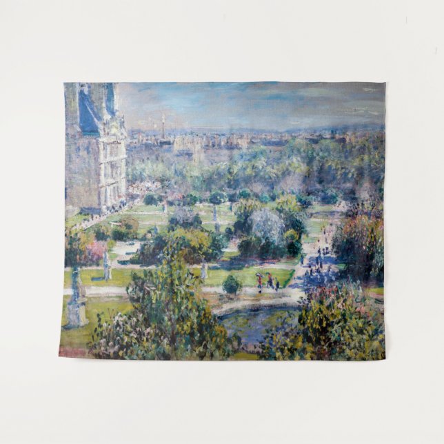 Claude Monet - Die Tuileries Gärten Wandteppich (Vorderseite (Horizontal))