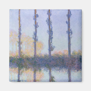 Claude Monet   Die vier Bäume Magnet