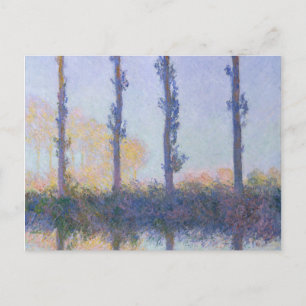 Claude Monet Die vier Bäume Postkarte