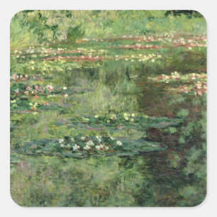 Claude Monet   die Wasserlilie Pond, 1904 Quadratischer Aufkleber