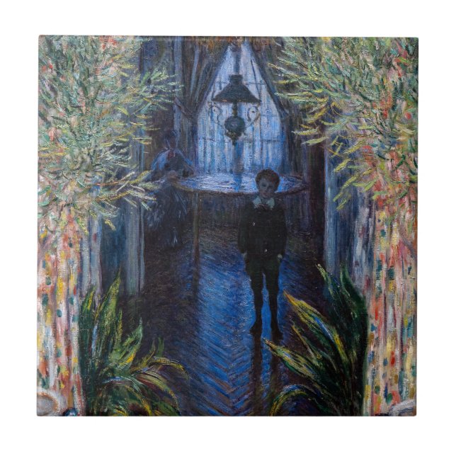 Claude Monet - Ecke der Wohnung Fliese (Vorderseite)