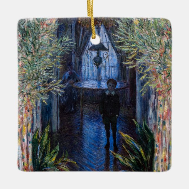 Claude Monet - Ecke der Wohnung Keramikornament (Vorderseite)
