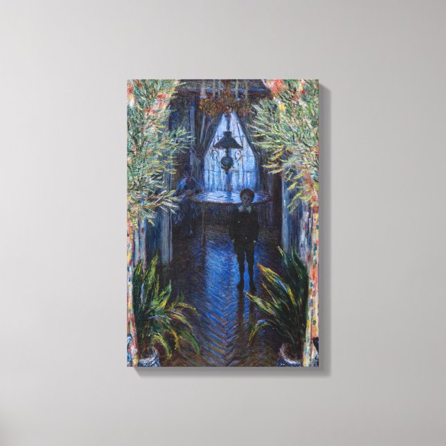 Claude Monet - Ecke der Wohnung Leinwanddruck (Vorderseite)